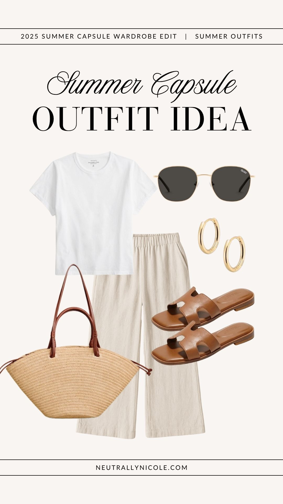 Summer capsule outfit idea | summer outfit, summer outfits, 2025 summer capsule wardrobe, summer capsule outfits, summer staples, summer wardrobe staples, summer closet staples, summer closet essentials, summer essentials, summer basics, summer style, 2025 summer fashion trends, summer bag, summer shoes, summer sandals, summer neutrals, summer 2025, neutral outfit, neutral outfits, minimalist outfit, minimalist outfits, minimalist fashion 

 

#LTKSeasonal #LTKSaleAlert #LTKPetite #LTKFindsUnder50 #LTKFindsUnder100 #LTKStyleTip #LTKTravel #LTKShoeCrush #LTKItBag