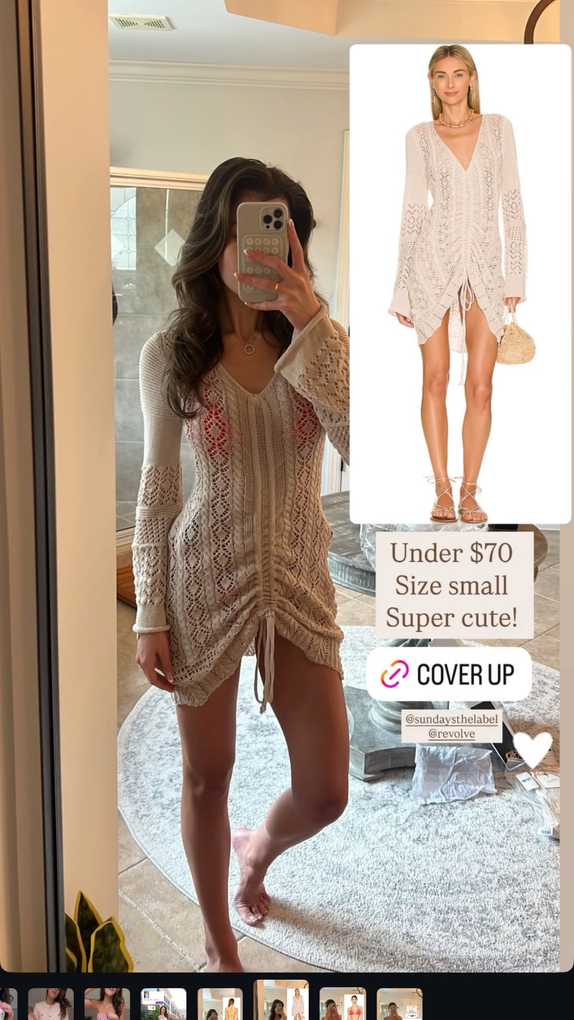 Super cute cover up. Comes in multiple colors. Wearing a small. 

#LTKSeasonal #LTKFindsUnder100 #LTKSwim