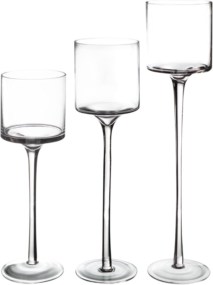 Royal Imports Glass Candleholder Flower Vase, Floating & Pillar Candle Centerpiece Display, Decor... | Amazon (US)