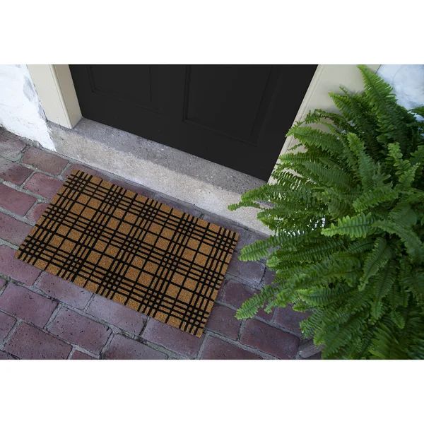 Fine Plaid Coir Doormat | Wayfair North America