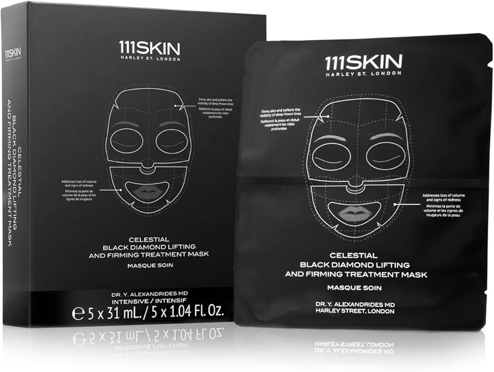 111SKIN Celestial Black Diamond Lifting and Firming Treatment Mask | Anti-Aging | Tone, Tighten, ... | Amazon (US)
