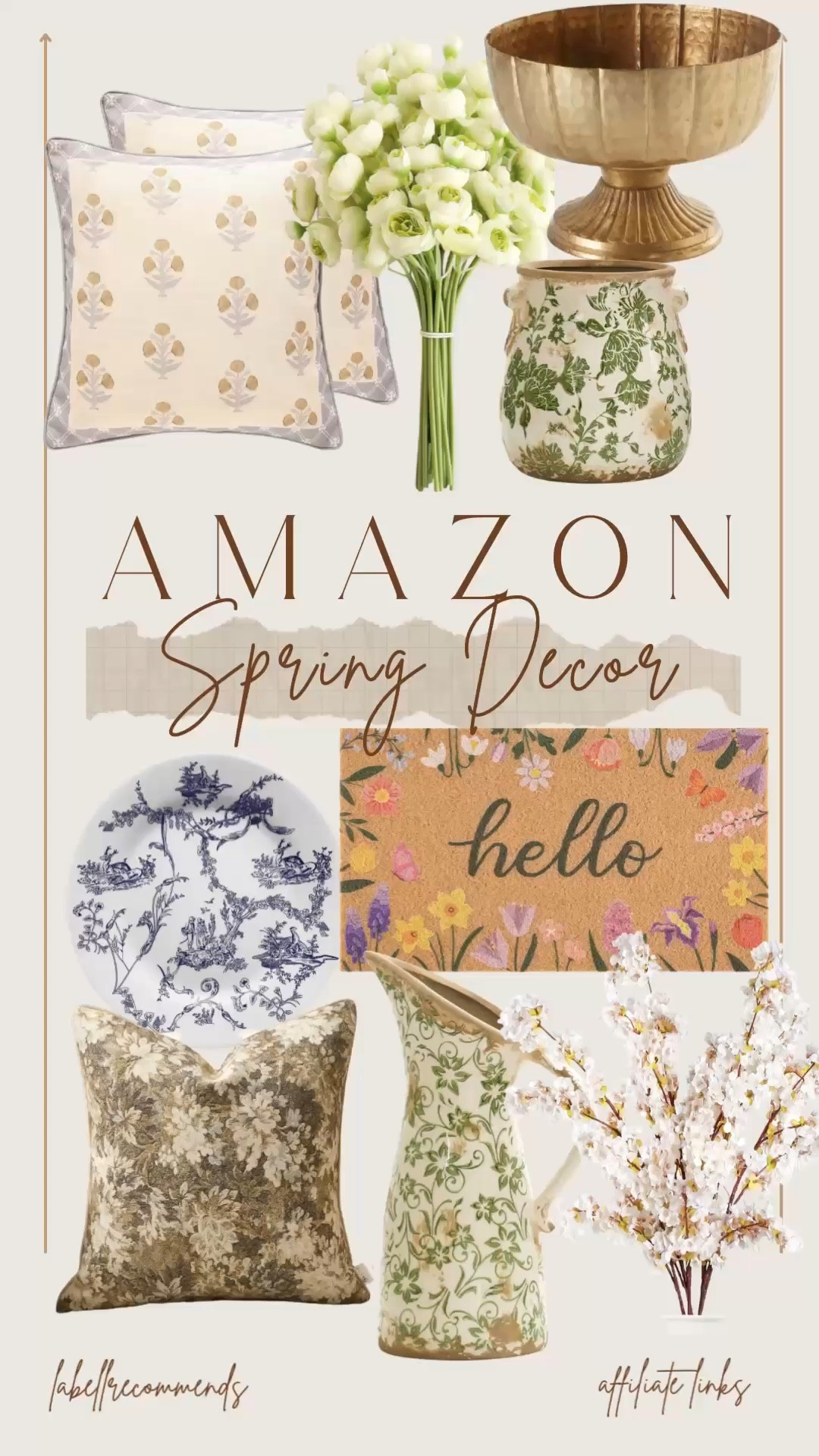 Affordable spring decor available on Amazon. From gold bowls, faux flowers, spring doormats, vases, and pillow covers Amazon has it all for your spring decorating needs. 

#springdecor #springdecorating

Amazon, Vases, faux stems, fake flowers, doormats, pillow cases, spring decorations, spring home refresh, affordable spring decor


#LTKSeasonal #LTKHome