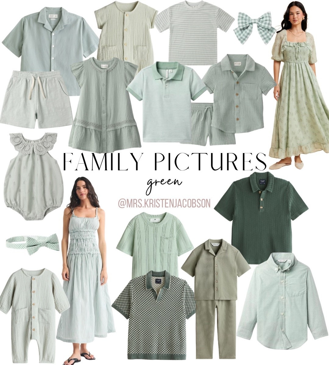Easter outfits, family Easter outfits, Family outfits, spring family outfits, spring family picture outfits, spring family photo outfits, green dress, green outfit, green boys shirt, green matching set, green bow, sage dress, sage matching set, sage bow, sage outfit, sage boys shirt, sage romper, green romper

#familyoutfits #springfamilyoutfits #familyphotooutfits #familypictureoutfits #easteroutfits #familyeasteroutfits 

#LTKKids #LTKBaby #LTKMens