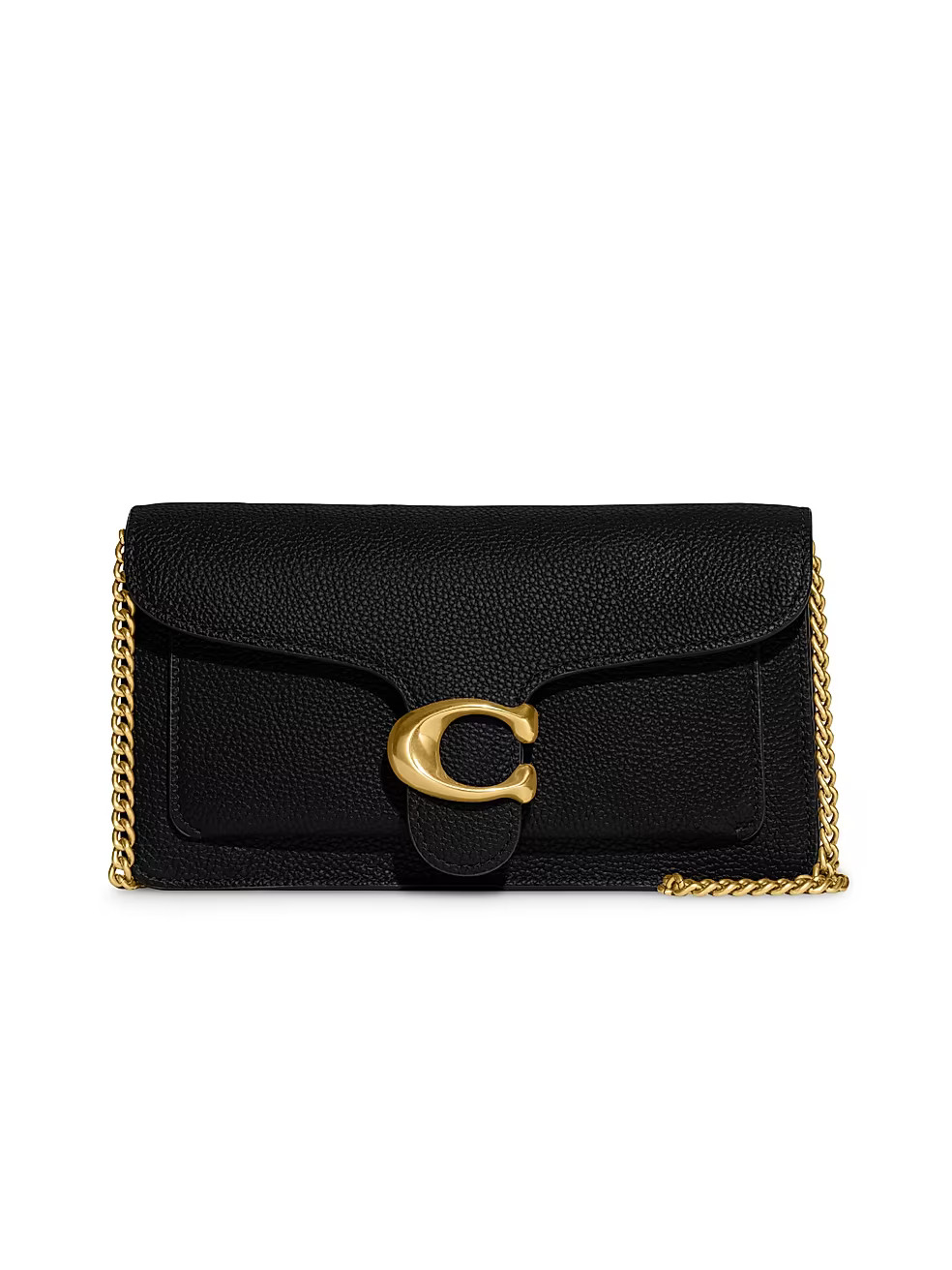 COACH Tabby Leather Clutch-On-Chain | Saks Fifth Avenue