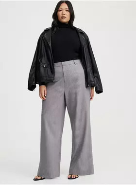 High-Rise Wide Leg Trouser | Torrid (US & Canada)