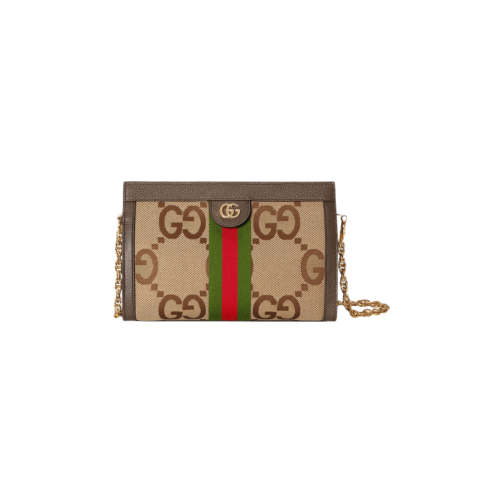 Gucci Ophidia Jumbo GG Small Shoulder Bag 'Camel/Ebony' | GOAT