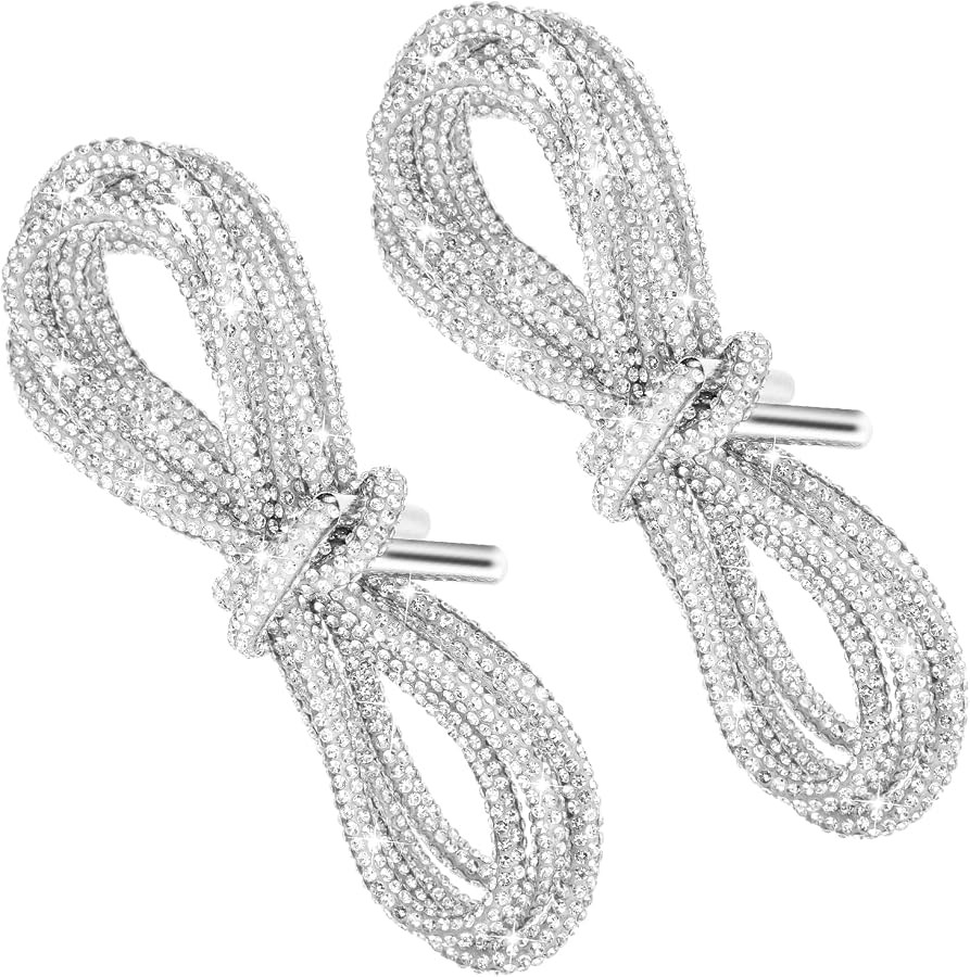 1 Pair Rhinestone Shoe Laces, 47.2×0.16 in Silver Glitter Shoe Laces, Sparkly Round Shoelaces fo... | Amazon (US)