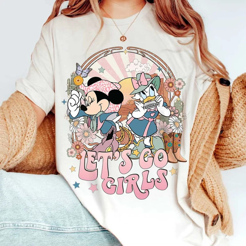 Vintage Minnie Daisy Cowgirls Shirts, Disney Besties Shirt, Long Live Cowgirls, Disney Girls Trip... | Etsy (US)