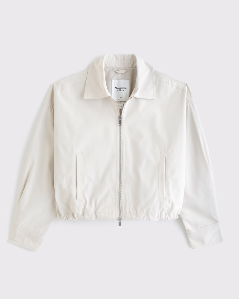 Cinched-Hem Double-Zip Jacket | Abercrombie & Fitch (US)