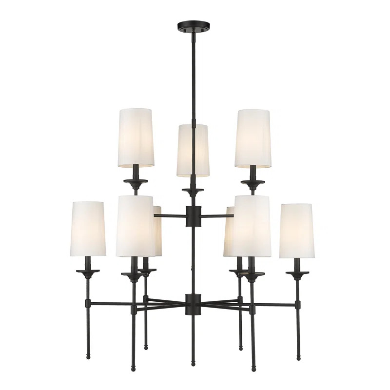 Hayse 9 - Light Dimmable Tiered Chandelier | Wayfair North America