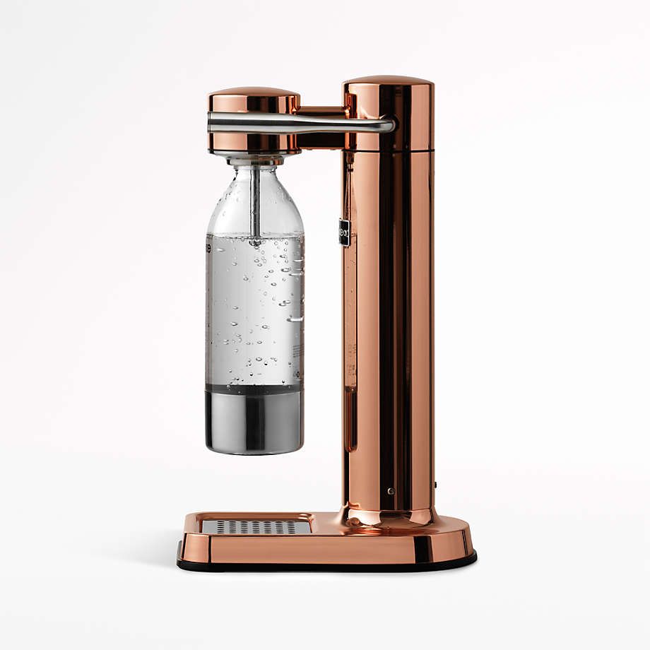 Aarke Carbonator III Copper Sparkling Water Machine + Reviews | Crate & Barrel | Crate & Barrel
