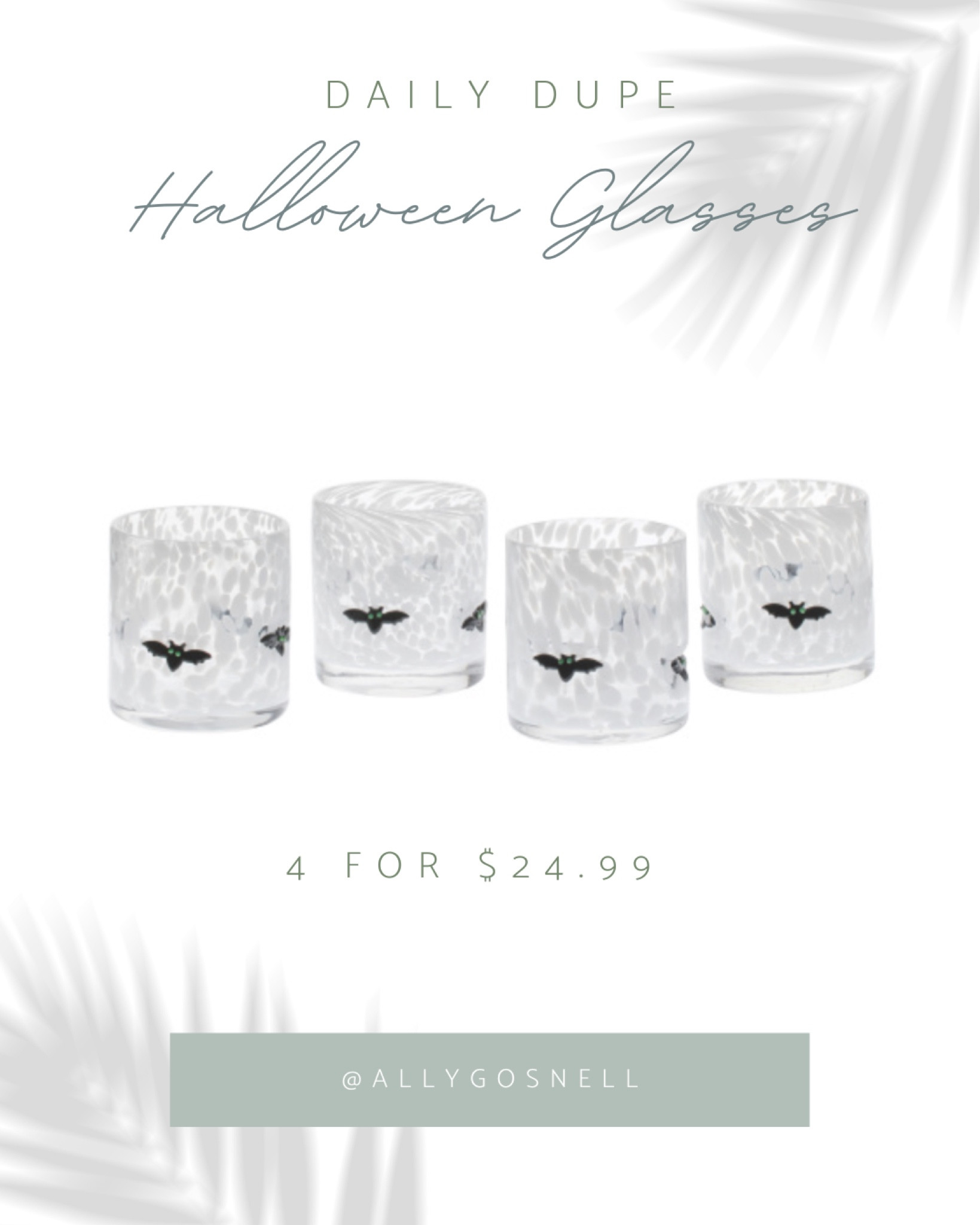 Anthropologie Dupe ✨ Today’s daily dupe is for the viral Anthropologie Halloween glasses. The confetti glass adds a chic touch to the spooky holiday. Perfect for hosting or gifting! 

Halloween, Halloween Decor, Halloween 2024, Anthro Dupe, Anthropologie, Confetti Glassware, Juice Glasses, Old Fashioned Glasses, Halloween Glasses, Halloween Glasseare, Dupe, Look for less


#LTKHalloween #LTKSeasonal #LTKHome