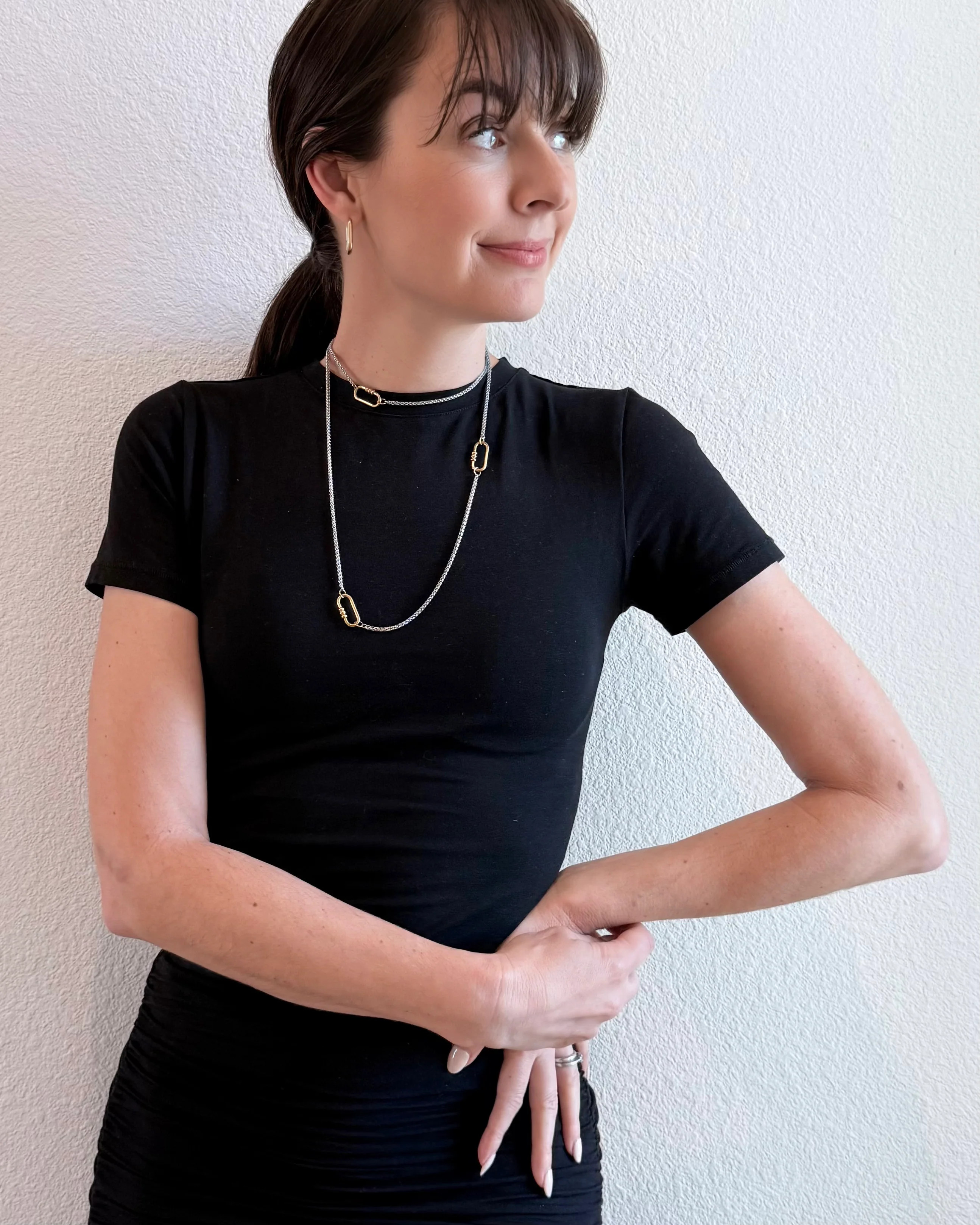 CC Convertible Mixed Metal Necklace | MTT Collective