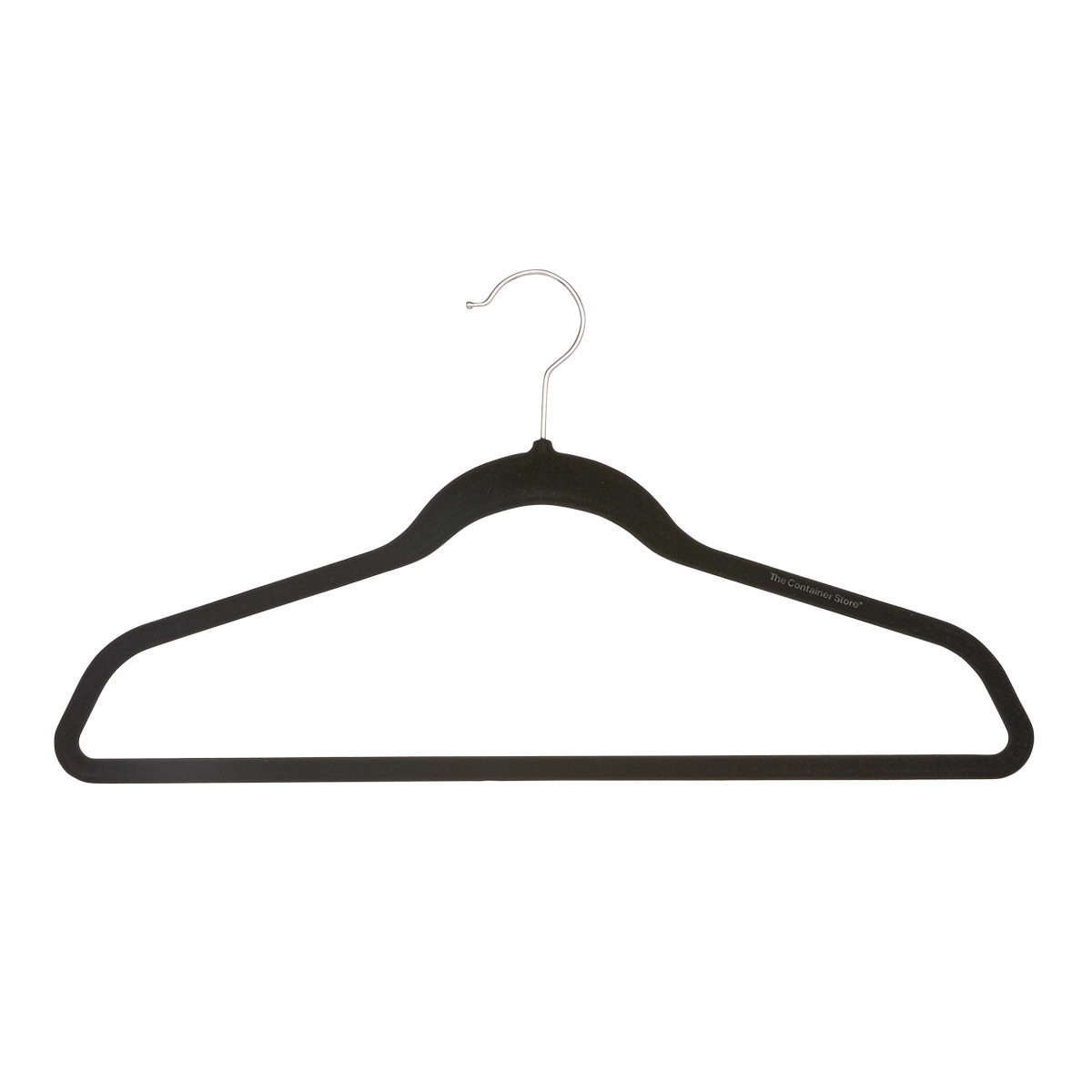 Non-Slip  Velvet Suit Hangers Black Pkg/40 | The Container Store