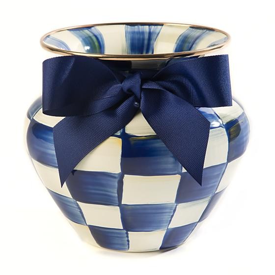 Royal Check Enamel Large Vase | MacKenzie-Childs