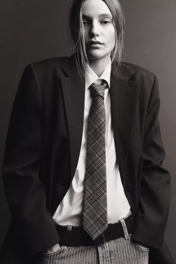 CHECKED TIE | Zara UK