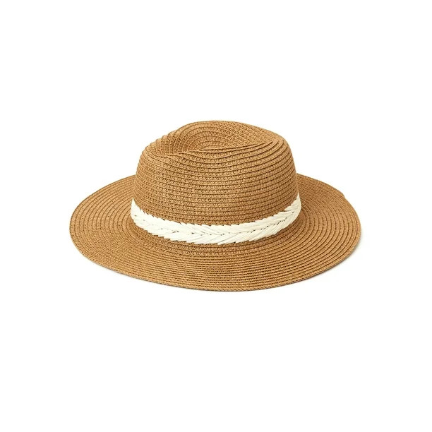 Time and Tru Women's Embroidered Fedora Hat | Walmart (US)