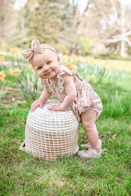 Milestone photos, baby outfits, baby shoes, baby clothes, baby spring outfit, baby spring clothes, baby summer outfit, baby summer clothes

Lucy’s romper is from Smith & Saylor Boutique (@smithandsaylor) use code WILLIAM to save 🌸

#babybow #babyoutfit #babyspringoutfit #babyspringclothes #babyshoes 

#LTKbaby #LTKSeasonal #LTKfamily