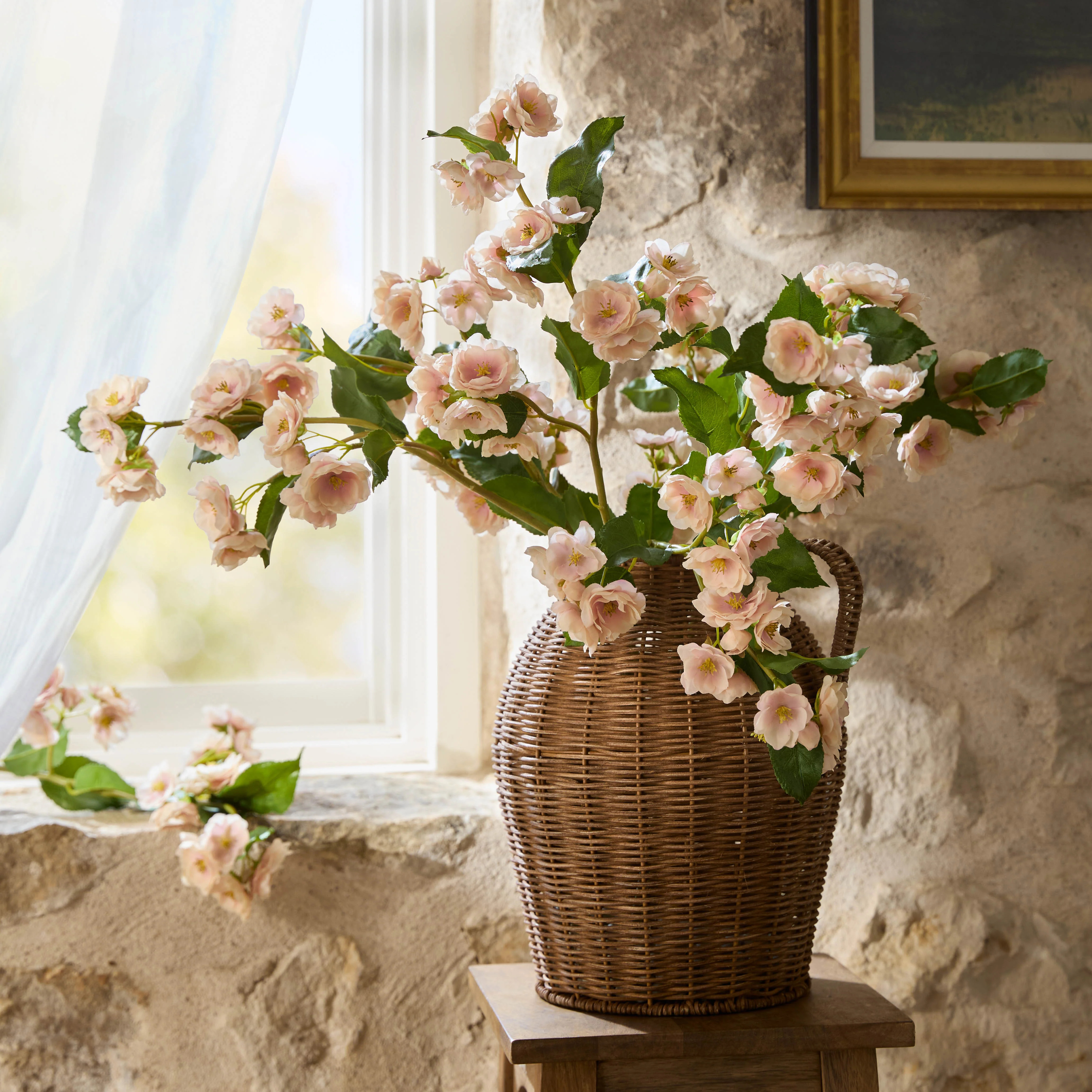 Blake Woven Rattan Jug Vase | Magnolia