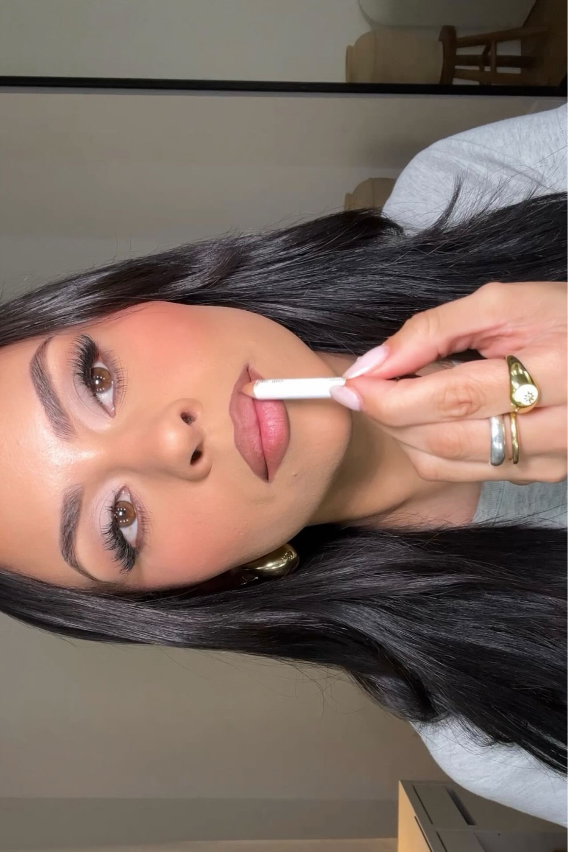 my ride or die lip combo for the past 2 years 🫦 also my most asked! 
—
LIPSTICK : 100 NUDE SATIN ( make sure to select satin option for shade to pull up ) 
LIP LINER : TRAVIS 