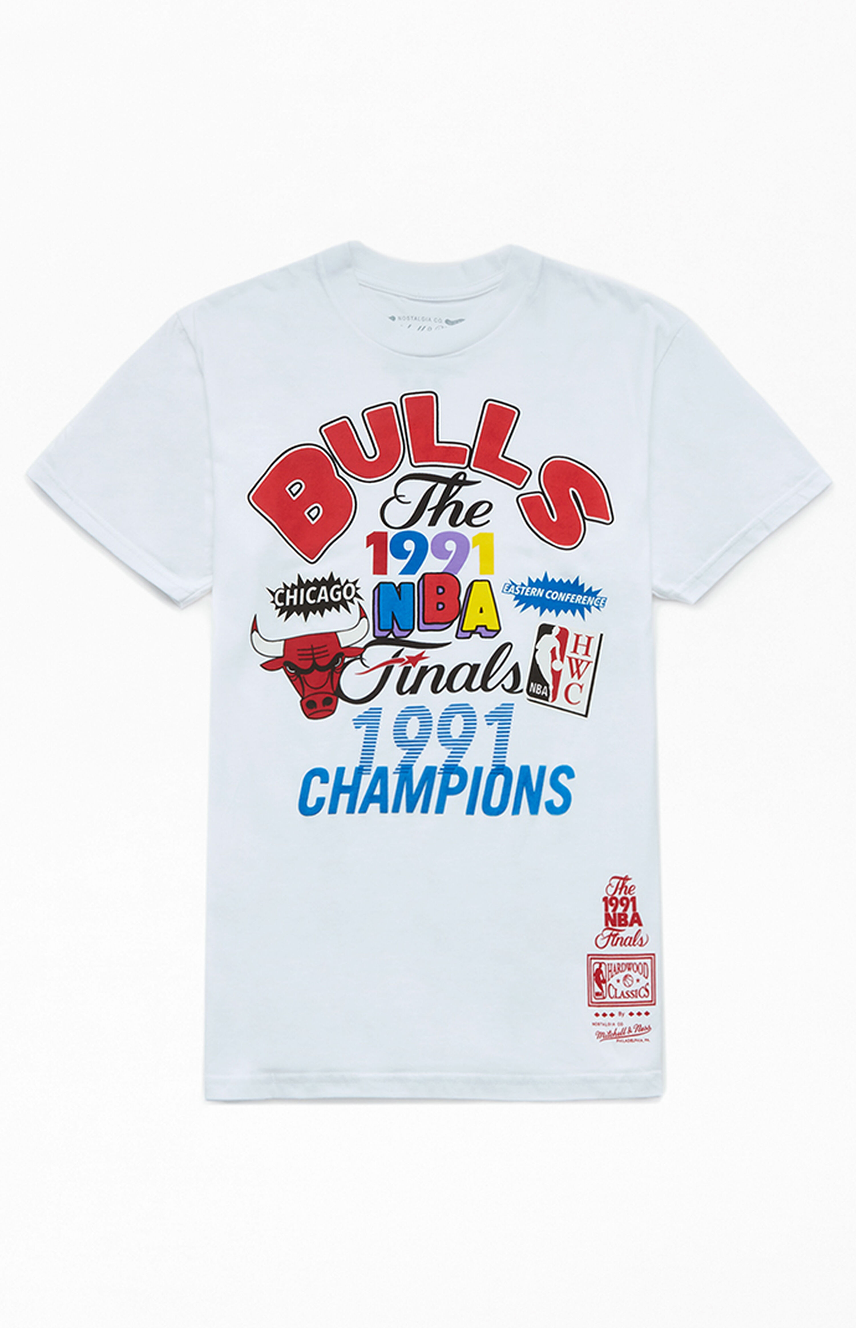 Mitchell & Ness Chicago Bulls 1991 NBA Champion Fest T-Shirt | PacSun