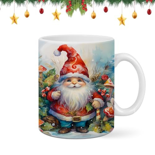 Pfkfo Santa Claus Mug Christmas Gifts, 11 Oz Ceramic Santa Claus Christmas Cups With Handle, Christmas Mugs Set For Adults Women Men, Christmas Home Decor, Iced Coffee Drinking Mug | Amazon (US)
