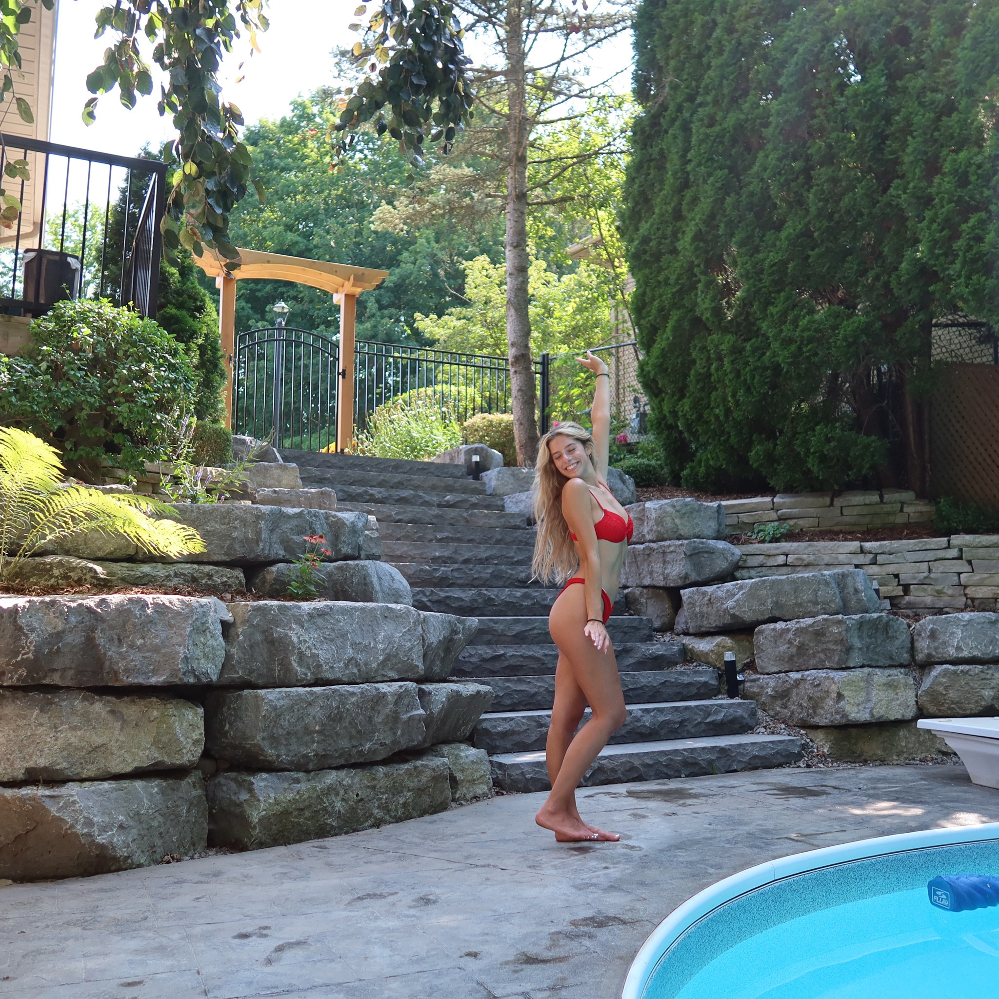 This is my go to bathing suit in the summer. I’m a 32D for bra size and I often struggle buying sets where the top and bottoms fit but this one was perfect!

Bathing suit: small

#LTKSeasonal #LTKSwim #LTKFindsUnder50