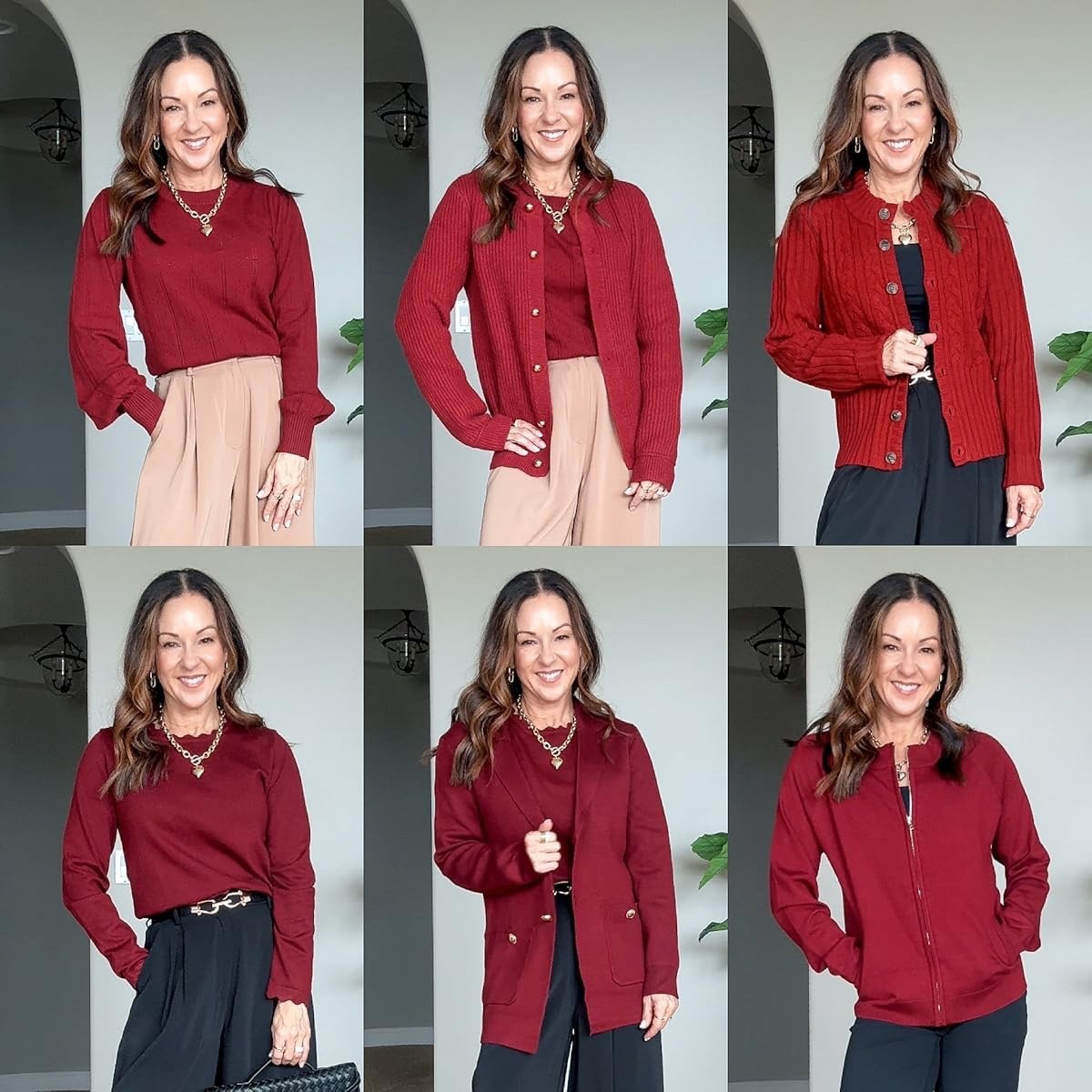 Fall and winter sweaters, cardigans, zip up sweater all in the smallest size available. For reference I’m 5‘1“, 109 LBS these all come in multiple colors also wearing my favorite wide leg trousers that come in three length options and favorite belts

#LTKOver40 #LTKootd #LTKSeasonal