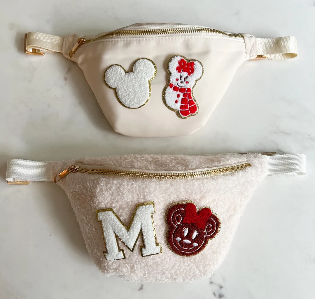 Mickey/minnie Christmas Fanny Pack - Etsy | Etsy (US)