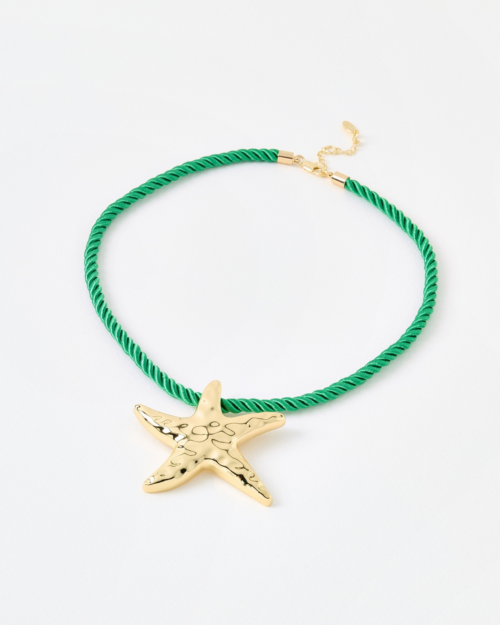 Beryl Green Cord Large Starfish Necklace | Oliver Bonas | Oliver Bonas (Global)