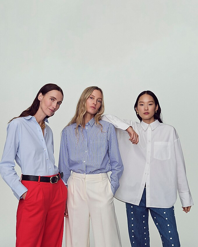 Wide-leg essential pant in city twill | J. Crew US
