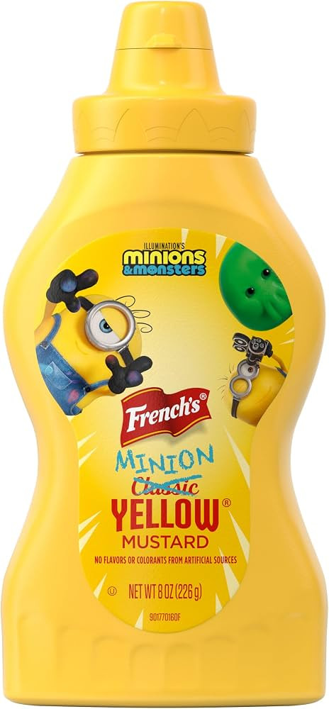 French\u2019s Minion Yellow Mustard, No Flavors or Colorants From Artificial Sources, Limited Edi... | Amazon (US)