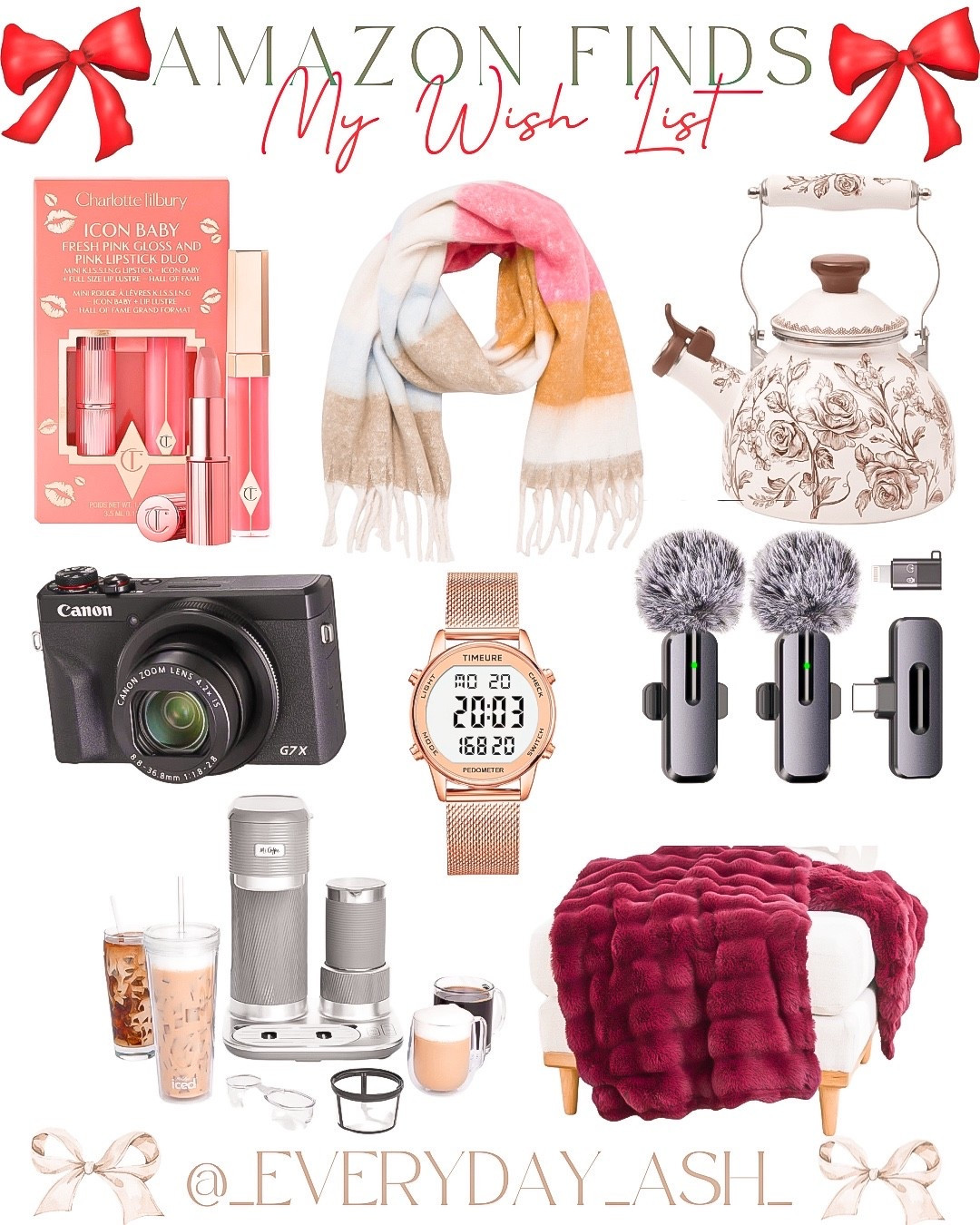 My Christmas wish list 🎁🎄

Charlotte Tilbury, makeup finds, Walmart gifts, Amazon gifts, camera, microphones, gifts for her, stocking stuffers, blanket, coffee Machine, watch 

#LTKFindsUnder50 #LTKGiftGuide #LTKHoliday