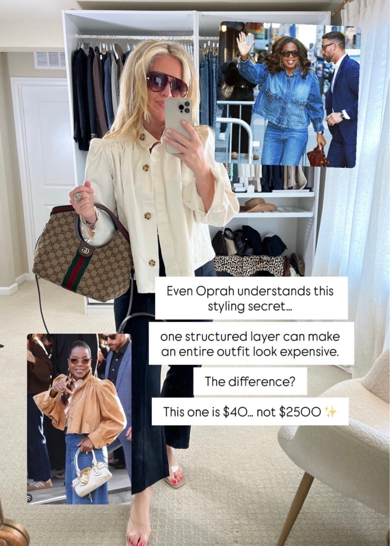 ✨Tap the bell, save and ❤️ for over 40 fashion, midlife style, midsize fashion and luxury looks for less. 

This is the styling secret expensive-looking outfits always have:

structure.

One good jacket instantly makes:
• basics feel polished  
• denim feel intentional  
• casual outfits feel elevated

That’s why this one works so well.

Soft structure.  
Clean lines.  
Relaxed polish.  
Effortless Outfit Physics™.

It gives that expensive $2500 look…

without the $2500 price tag ✨

And yes… it’s under $40.

Comment DENIM and I’ll send the links 🤍

👑"Helping you look good, feel good!" - Lindsey Denver

Spring looks, Midlife style for real women who want to feel confident again. Over 40 fashion and over 50 style that works with changing bodies, perimenopause shifts, and real life. Think midsize fashion, Gen X style and up, body confidence, and mom outfits that feel polished, comfortable, and elevated...because style over 45 and over 50 should feel effortless, not stressful.

#LTKOver40 #LTKPlusSize #LTKMidsize

Comment SHOP below to receive a DM with the link to this post on my LTK ⬇ https://liketk.it/6cYtj

Comment SHOP below to receive a DM with the link to this post on my LTK ⬇ https://liketk.it/6cYxm

Comment SHOP below to receive a DM with the link to this post on my LTK ⬇ https://liketk.it/6cYzQ

Comment SHOP below to receive a DM with the link to this post on my LTK ⬇ https://liketk.it/6cZr2