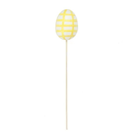 Way To Celebrate Easter Egg Decorative Pick, Yellow | Walmart (US)
