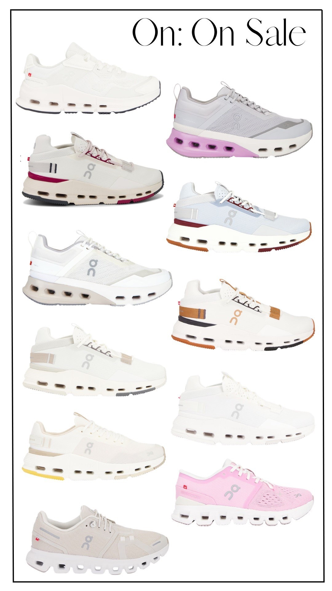 Huge sale in On sneakers!! May favorites are the cloudnovas! Code: FWRD20 

#LTKSaleAlert #LTKActive #LTKfitnessgoals