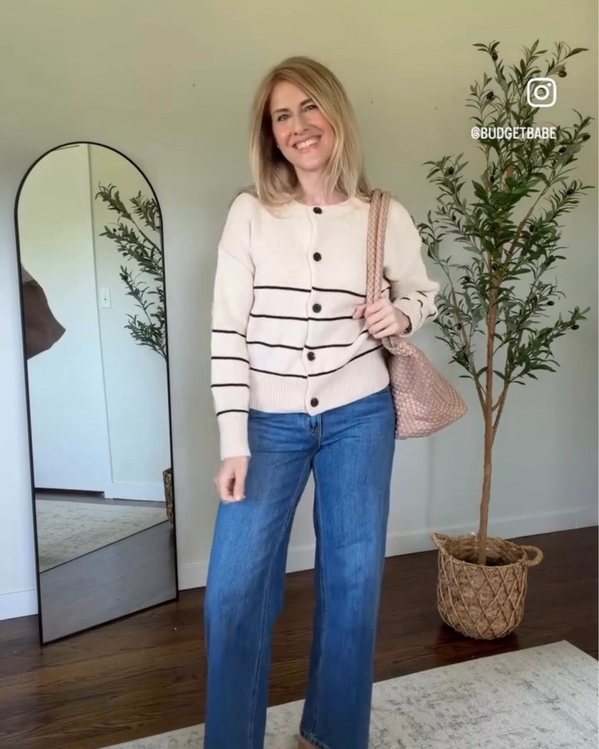 Classic combo but make it Walmart! Wearing my usual small in the cardigan, 6 in these $17 jeans. If between sizes in the clogs I’d go down. #walmartfashion

#LTKOver40