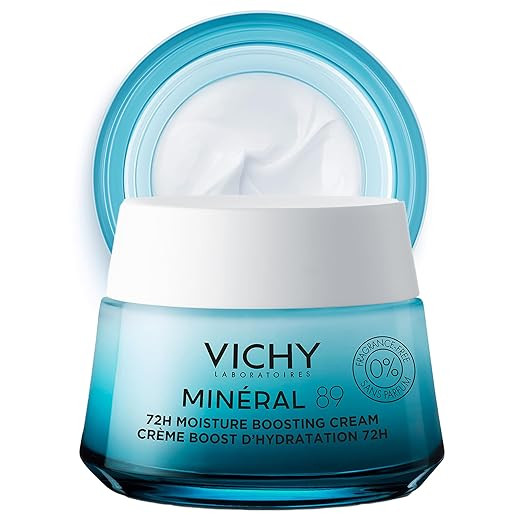 Vichy Mineral 89 Fragrance Free Cream, Moisture Boosting Cream with Hyaluronic Acid, Daily Face M... | Amazon (US)