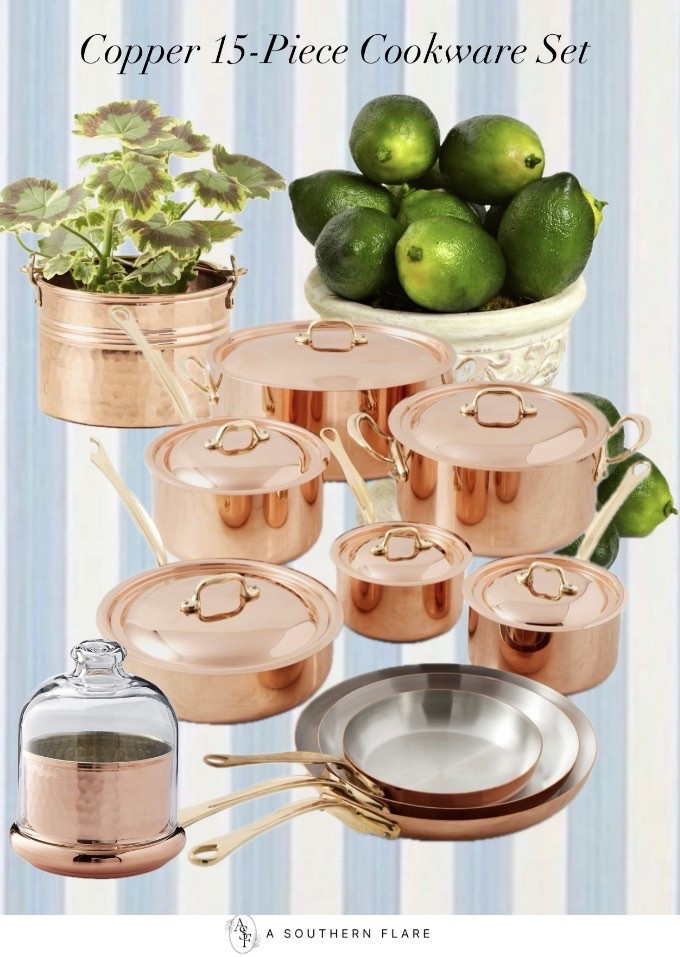 Copper 15-Piece
Cookware Set /Mauviel professional copper cookware has been used in the world's greatest kitchens

#LTKSaleAlert
