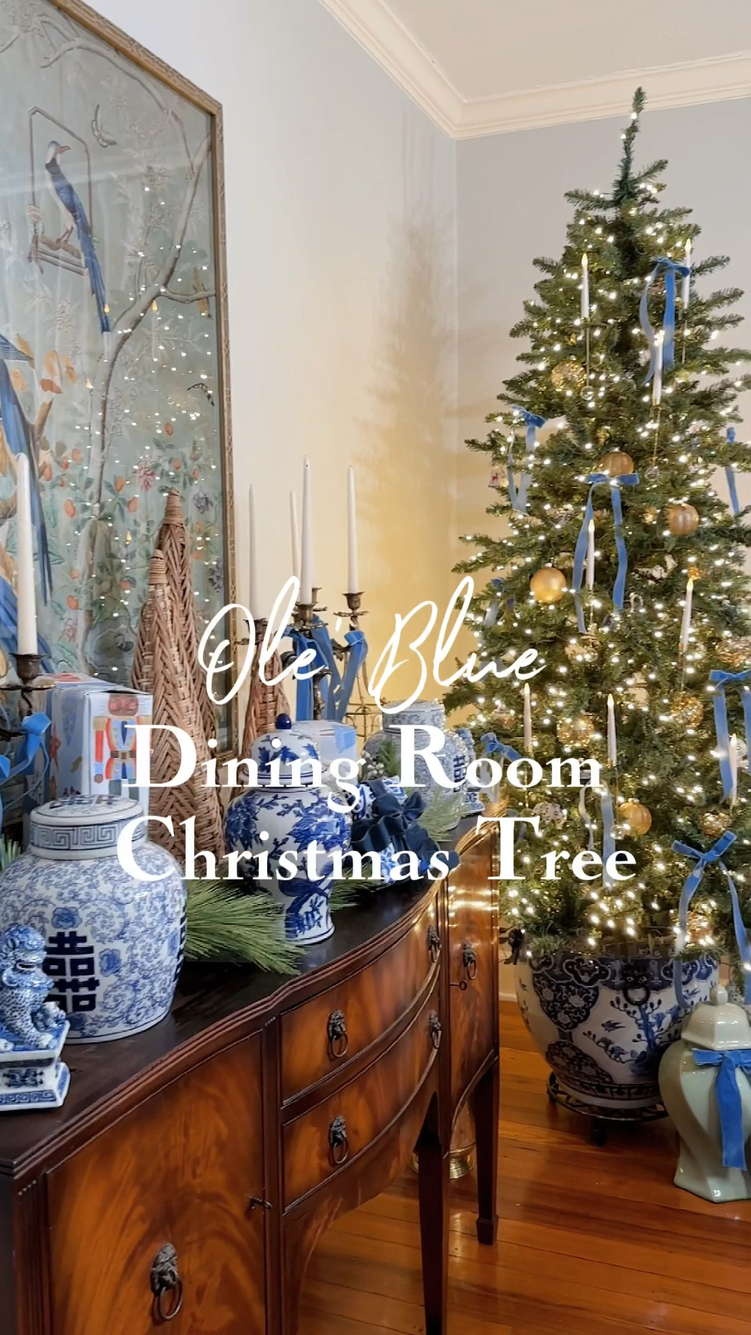 Dining room Christmas decor, Walmart Christmas tree, Christmas tree in planter 

#LTKSeasonal #LTKHoliday #LTKhome