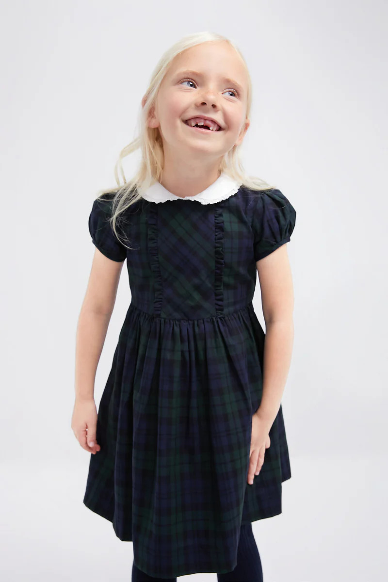 Exclusive Blackwatch Frill Front Dress | Tuckernuck (US)