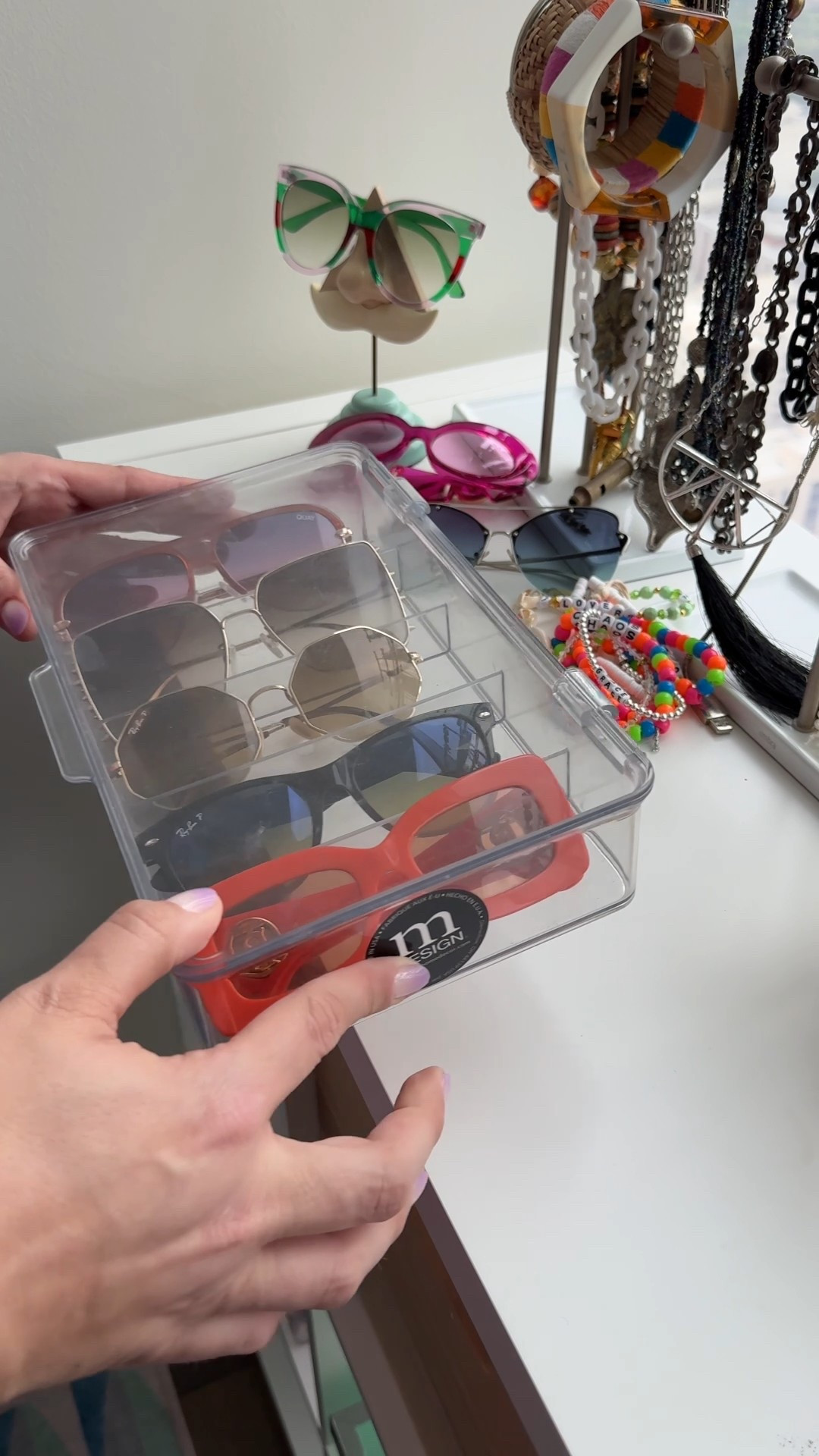 This my favorite way to store my sunglasses. I can easily see what I have and the containers also stack easily. 

#LTKGiftGuide #LTKHome