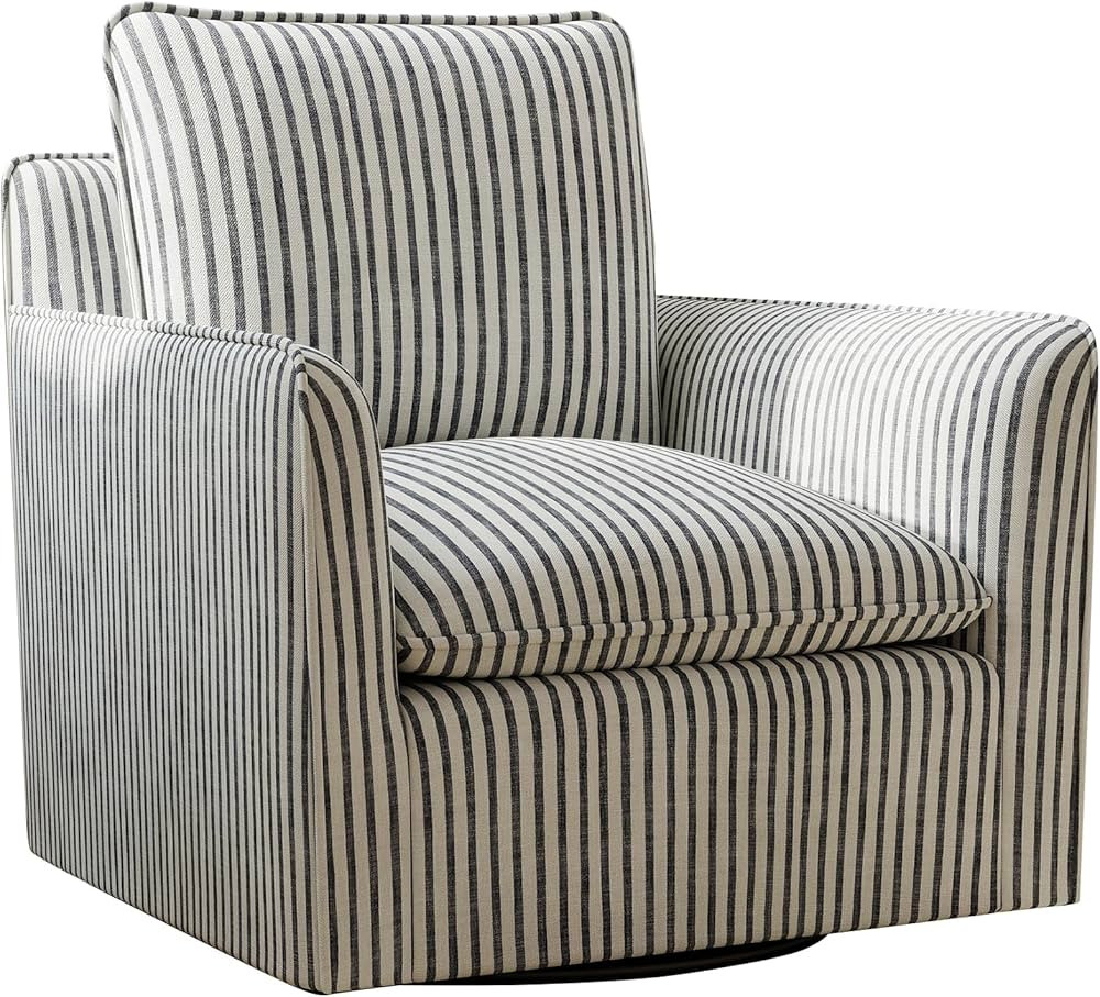 CANMOV Swivel Accent Chair, Modern Square Arm Chair with Thick Back Support Cushion & Padded Back... | Amazon (CA)