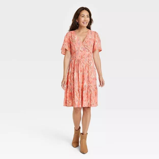 Women's Short Sleeve A-Line Dress - Knox Rose™ | Target