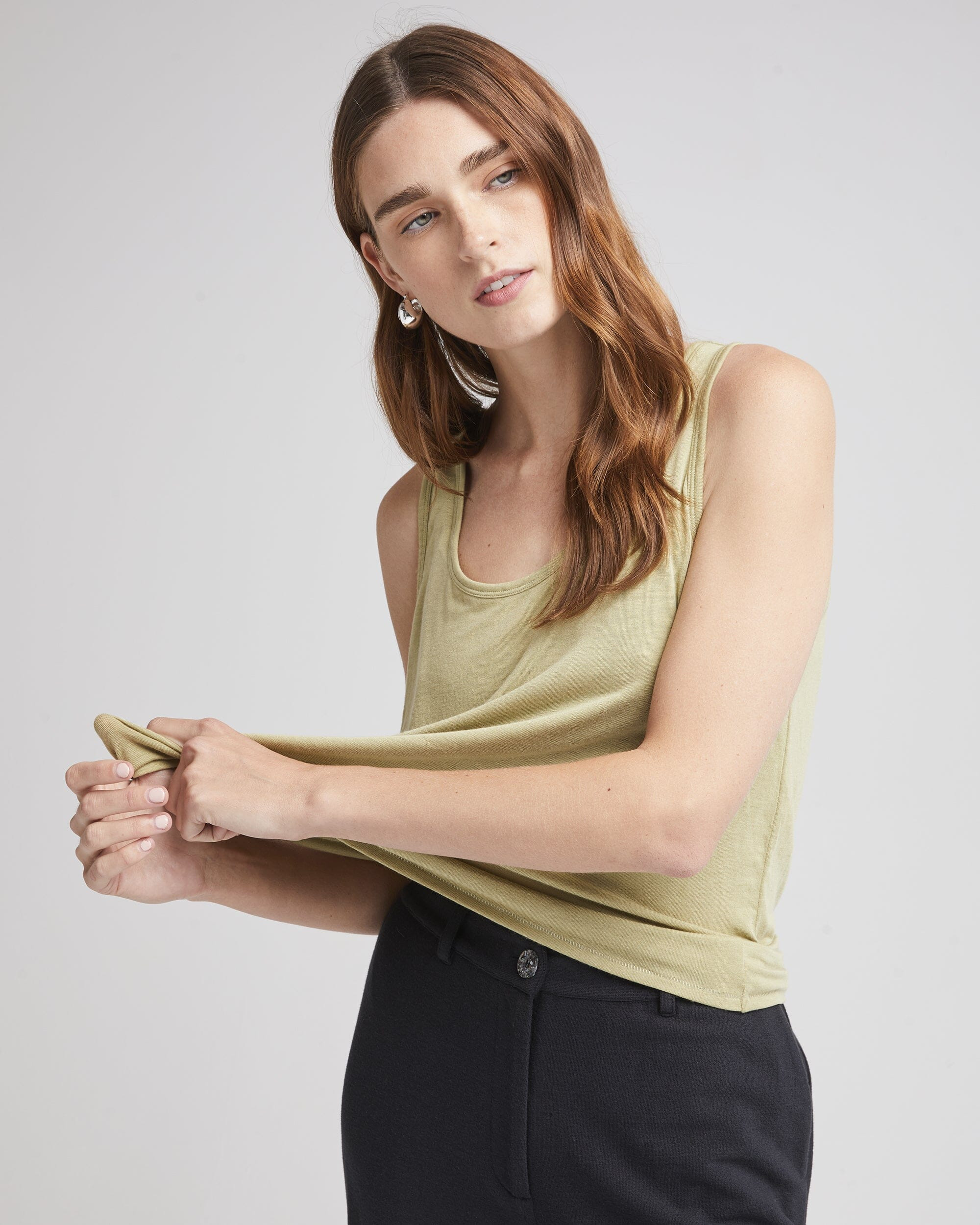 Women's Recycled Jersey Scoop Neck Tank | Richer Poorer