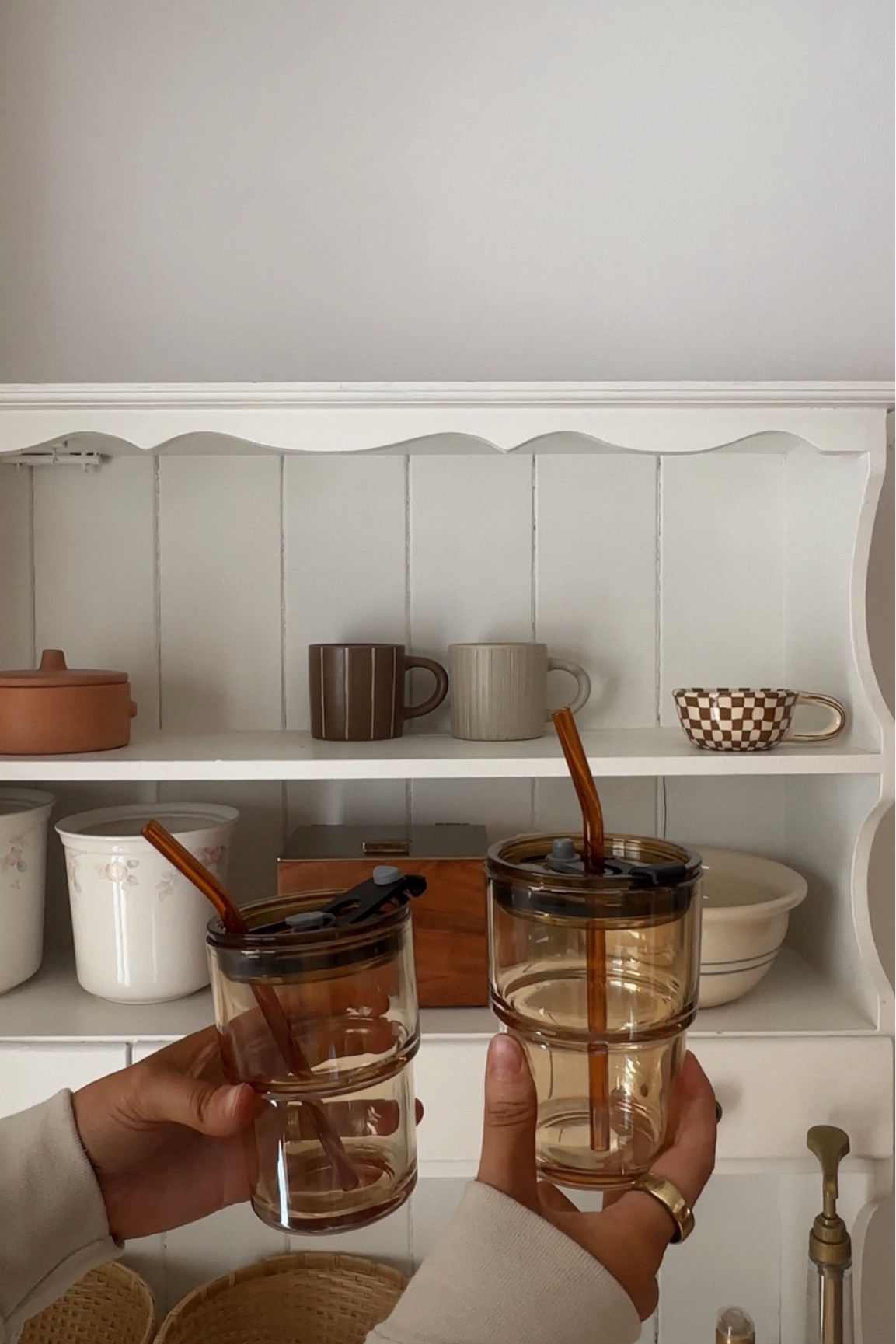 glass coffee cups ✨☕️