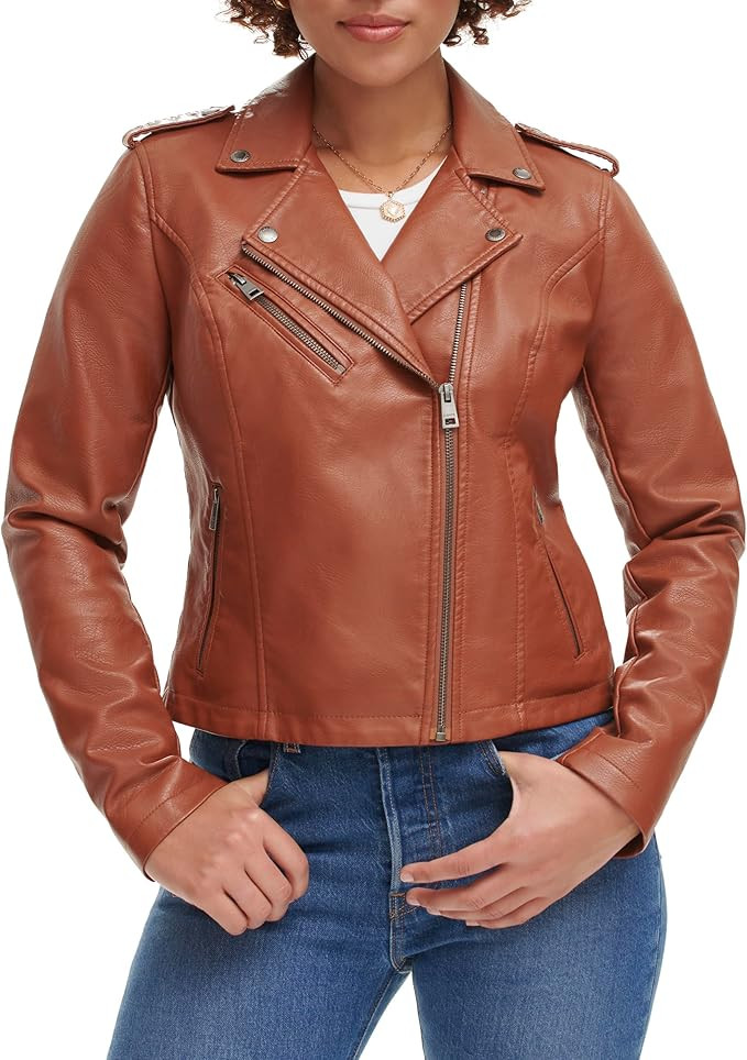 Levi's Women's The Classic Faux Leather Moto Jacket (Regular & Plus Size) | Amazon (US)