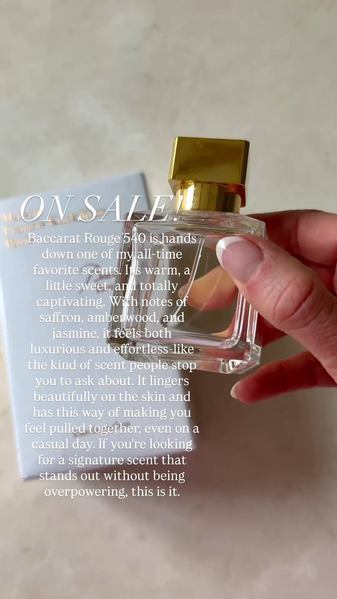 My favorite perfume on sale! Last day to
Get on sale