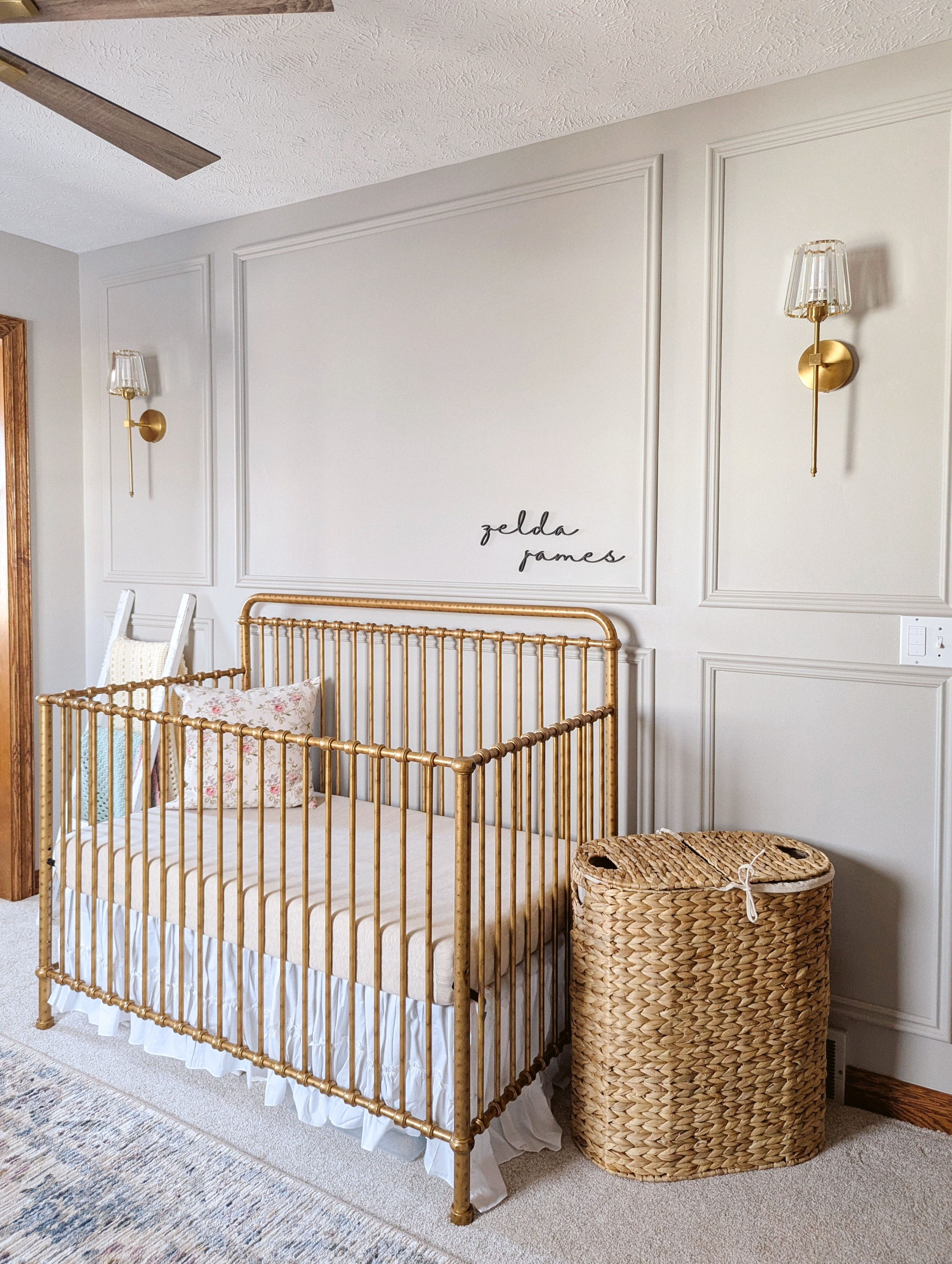 Vintage baby girl's nursery inspiration & decor ideas #nursery #girlnursery #crib 

#LTKHome #LTKBaby #LTKKids