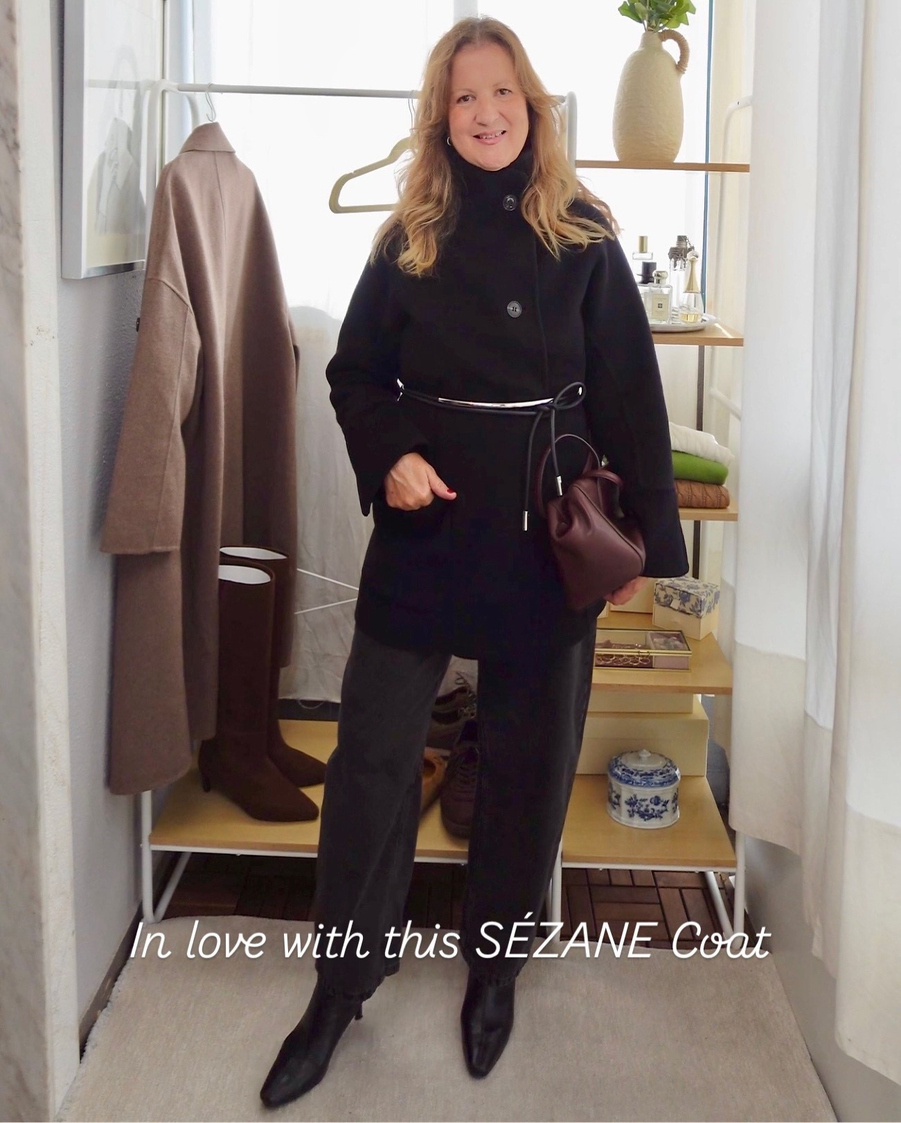 #Sezane Coat perfect for everyday wear but also for my evening outfits. My new go-to Coat for this Fall and Winter 2025!